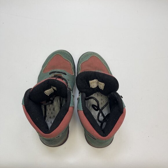 Vintage 1991 Nike Hiking Boots Trail Shoes Red / Purple Green / Wom Sz7 US Read - Picture 16 of 16